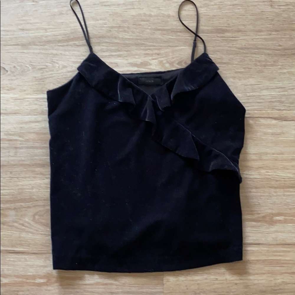 J crew velvet tank top